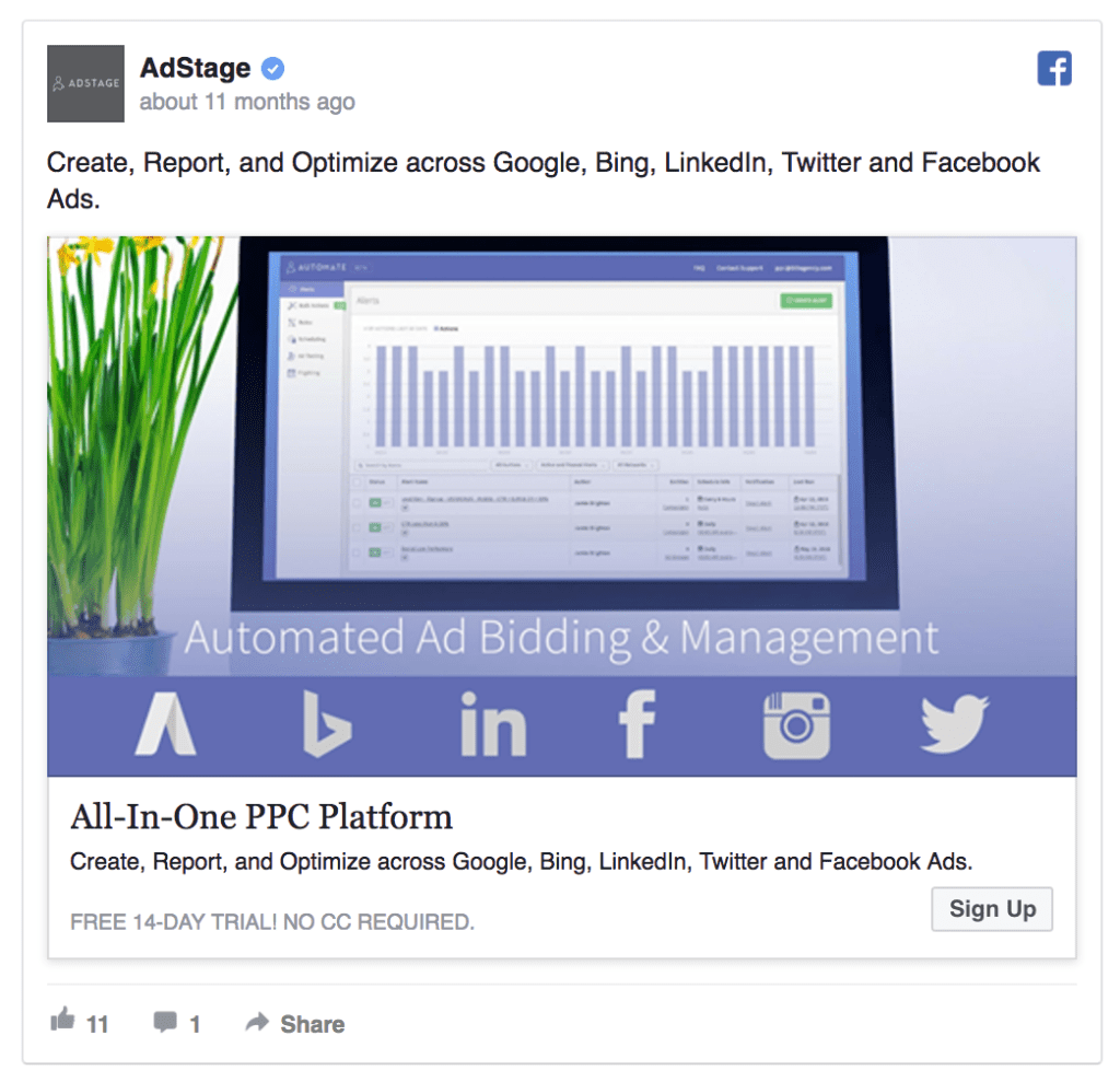 AdStage Facebook广告