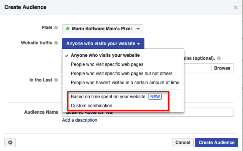 Facebook Advanced Custom Audiences: The Power of Qualified Visits | Marin Software Blog