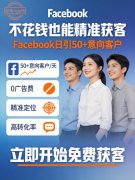 不花钱也能精准获客：Facebook日引50+意向